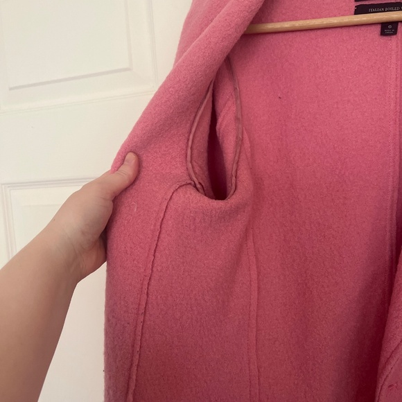 J. Crew pink Daphne coat boiled wool size 6 - Picture 9 of 9